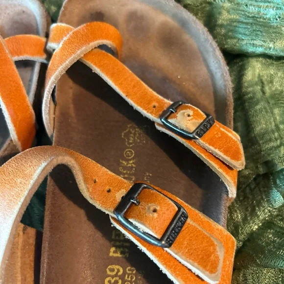 Birkenstock Women's Sandals in Orange Suede - Picture 9 of 12